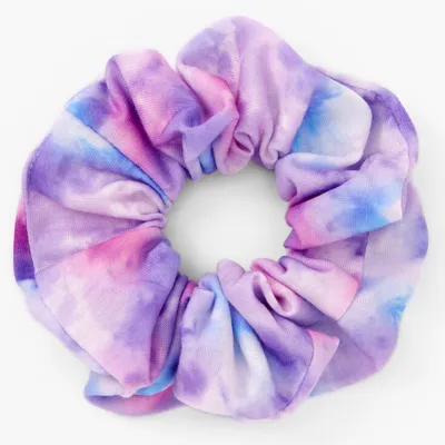 Medium Purple Tie Dye Hair Scrunchie
