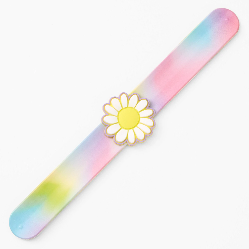 Happy Daisy Tie Dye Slap Bracelet