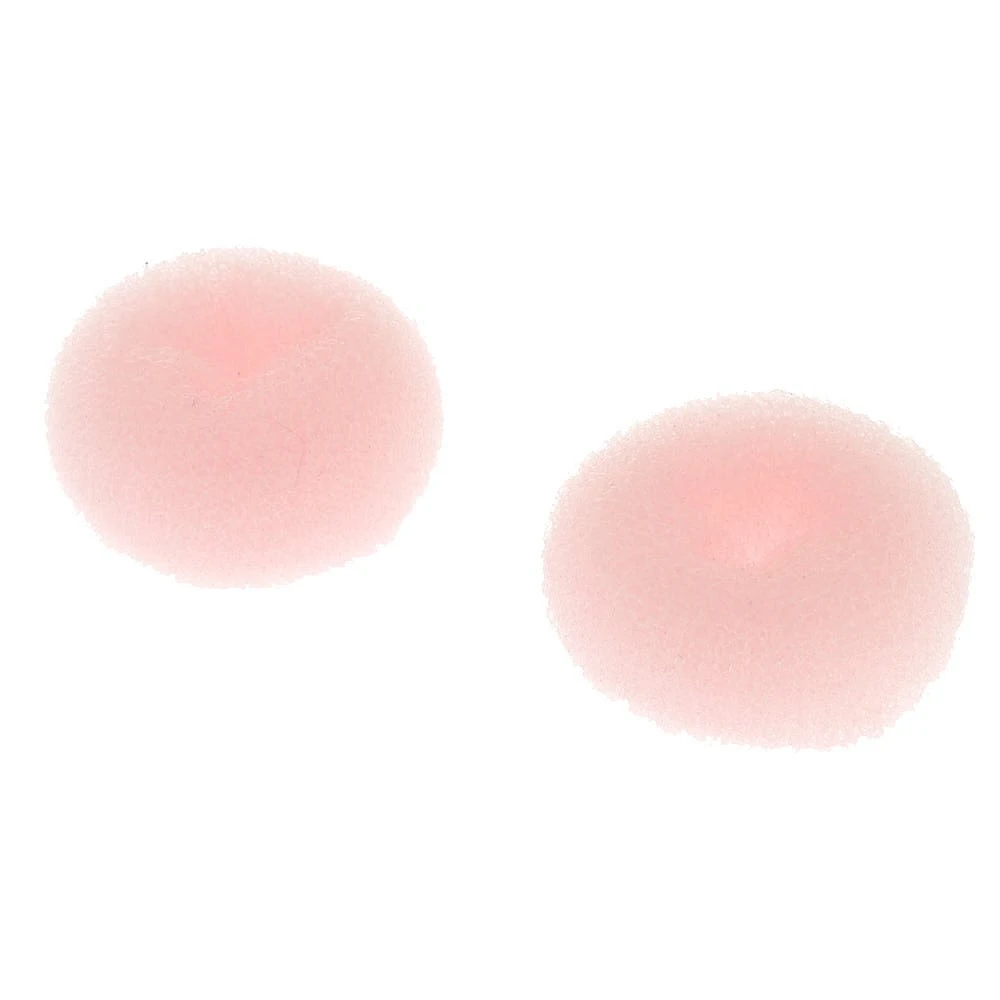 Mini Hair Doughnut Tools - Pink, 2 Pack