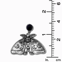 Celestial Moth 1" Drop Earrings
