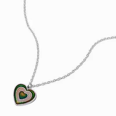 Mood Pulsing Heart Pendant Necklace