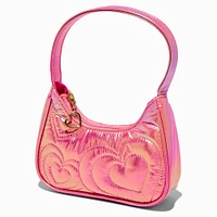 Claire's Club Pink Quilted Heart Shoulder Bag