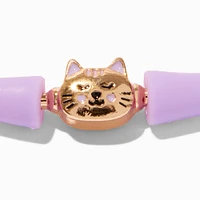 Purple Cat Silicone Bracelet