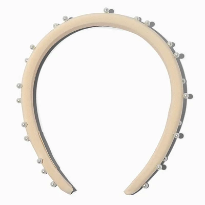 Pearl-Studded Ivory Headband