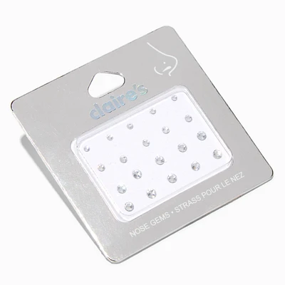 Clear Nose Gems - 20 Pack