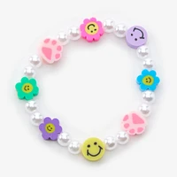 Happy Smiles Beaded Stretch Bracelet