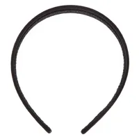 Wide Suede Headband - Black