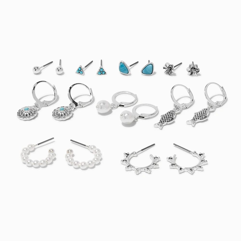 Cowgirl Mixed Earrings Set - 9 Pack