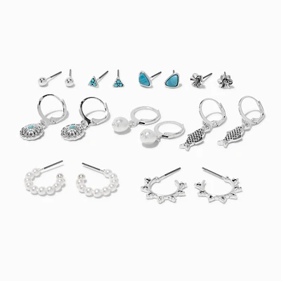 Cowgirl Mixed Earrings Set - 9 Pack