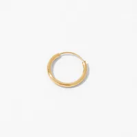 18kt Gold Plated One 10MM Huggie Hoop Earring