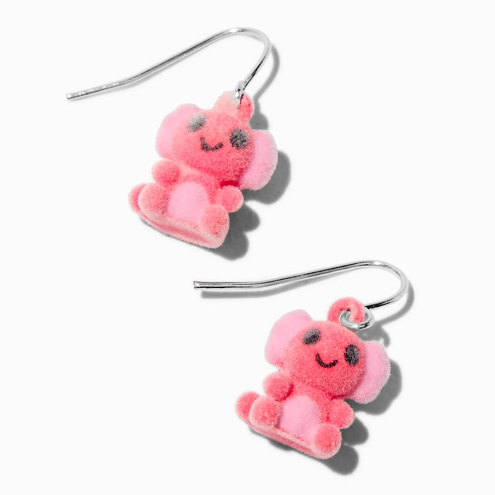 Fuzzy Pink Axolotl 1" Drop Earrings