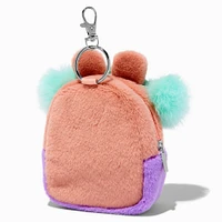 Snow Bunny Mini Backpack Keychain