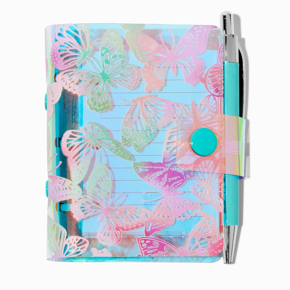 Holographic Butterfly Mini Journal Notebook