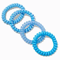 Beachy Blues Spiral Hair Ties - 4 Pack