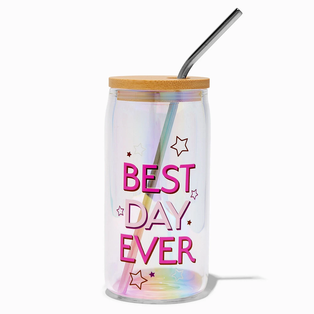 "Best Day Ever" Mason Jar Tumbler