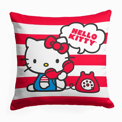 Hello Kitty® Retro Chat Printed Throw Pillow (ds)