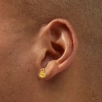 C LUXE by Claire's Sterling Silver Crystal Duck Stud Earrings