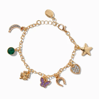 Gold-tone Lucky Charm Bracelet