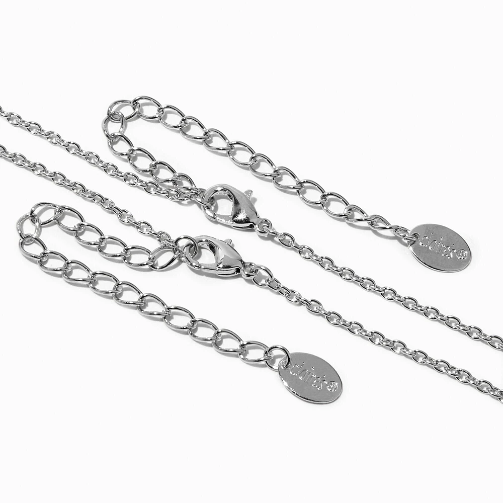 Best Friends Panda Split Heart Pendant Necklaces - 2 Pack