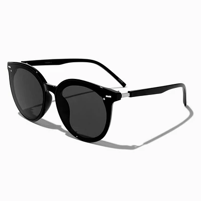 Black Round Retro Sunglasses