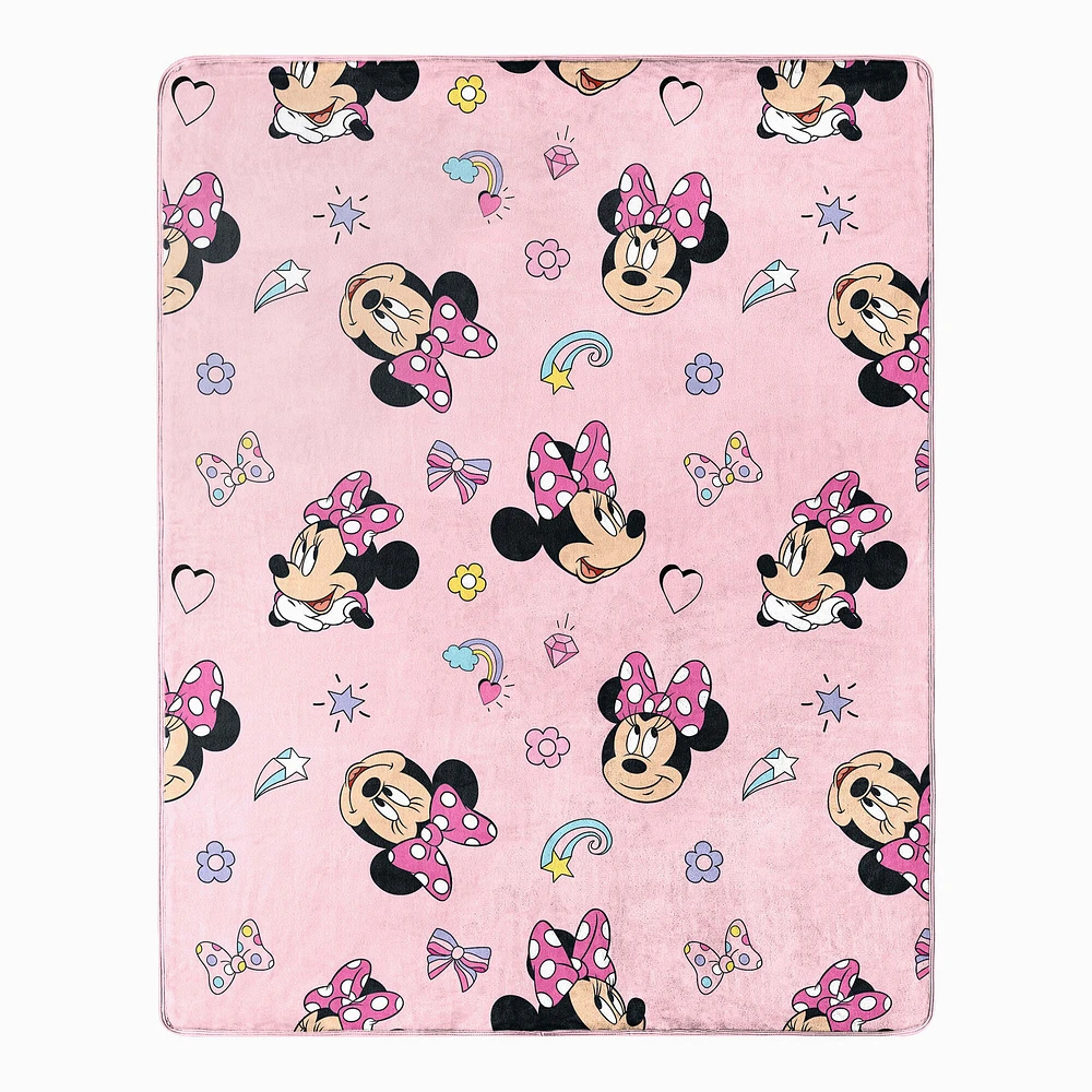 Disney Minnie Mouse Hugger Pillow & Silk Touch Blanket Set (ds)