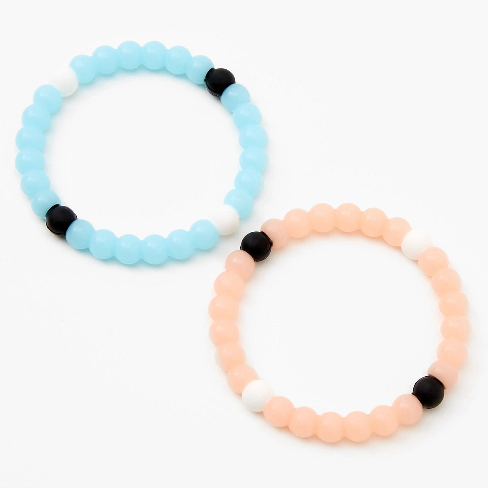 Sun & Moon Fortune Stretch Bracelets - 2 Pack