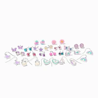 Mint & Lilac Unicorn Earrings Set - 20 Pack