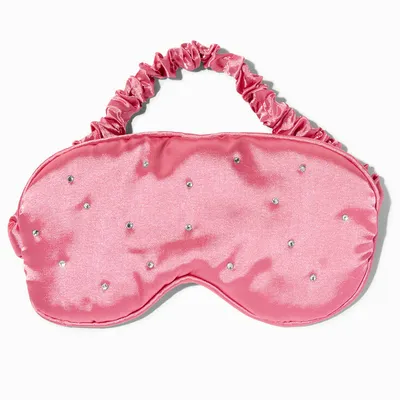 Hot Pink Bling Satin Sleeping Mask