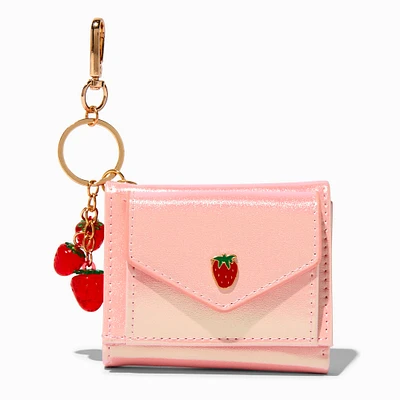 Iridescent Strawberry Trifold Wallet
