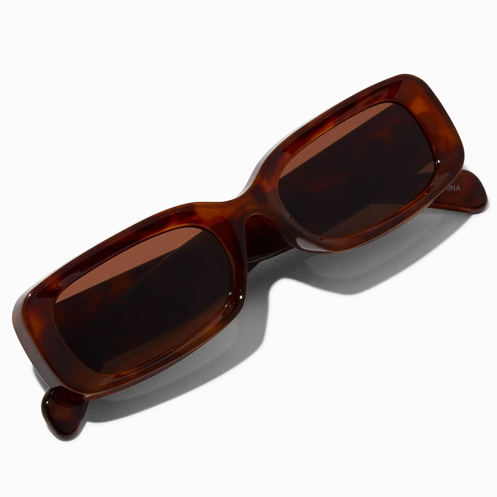 Tortoiseshell Rectangle Sunglasses