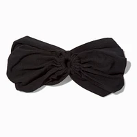 Black Ruched Keyhole Headwrap