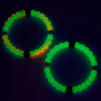 Glow In The Dark Fortune Stretch Bracelets - 2 Pack