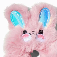 Pink Medium Faux Fur Bunny Hair Scrunchie