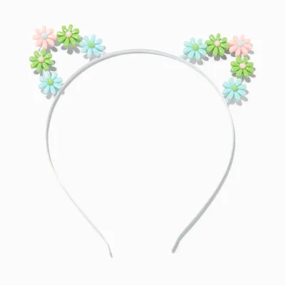 Pastel Daisy Cat Ears Headband