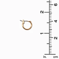 Gold 10MM Hoop Earrings