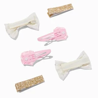 Claire's Club Mixed Rose Hair Clips - 6 Pack