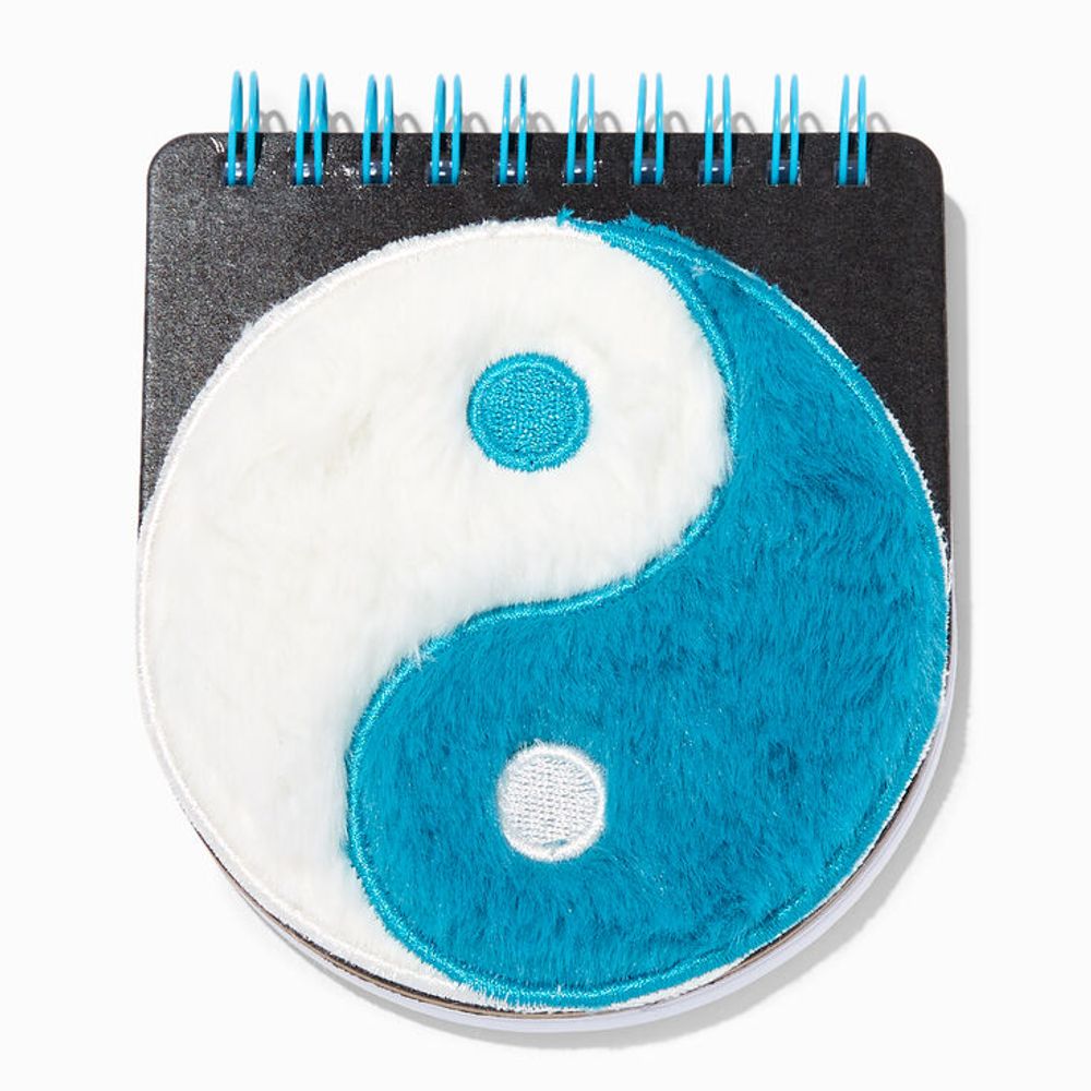 Furry Blue Yin Yang Notebook
