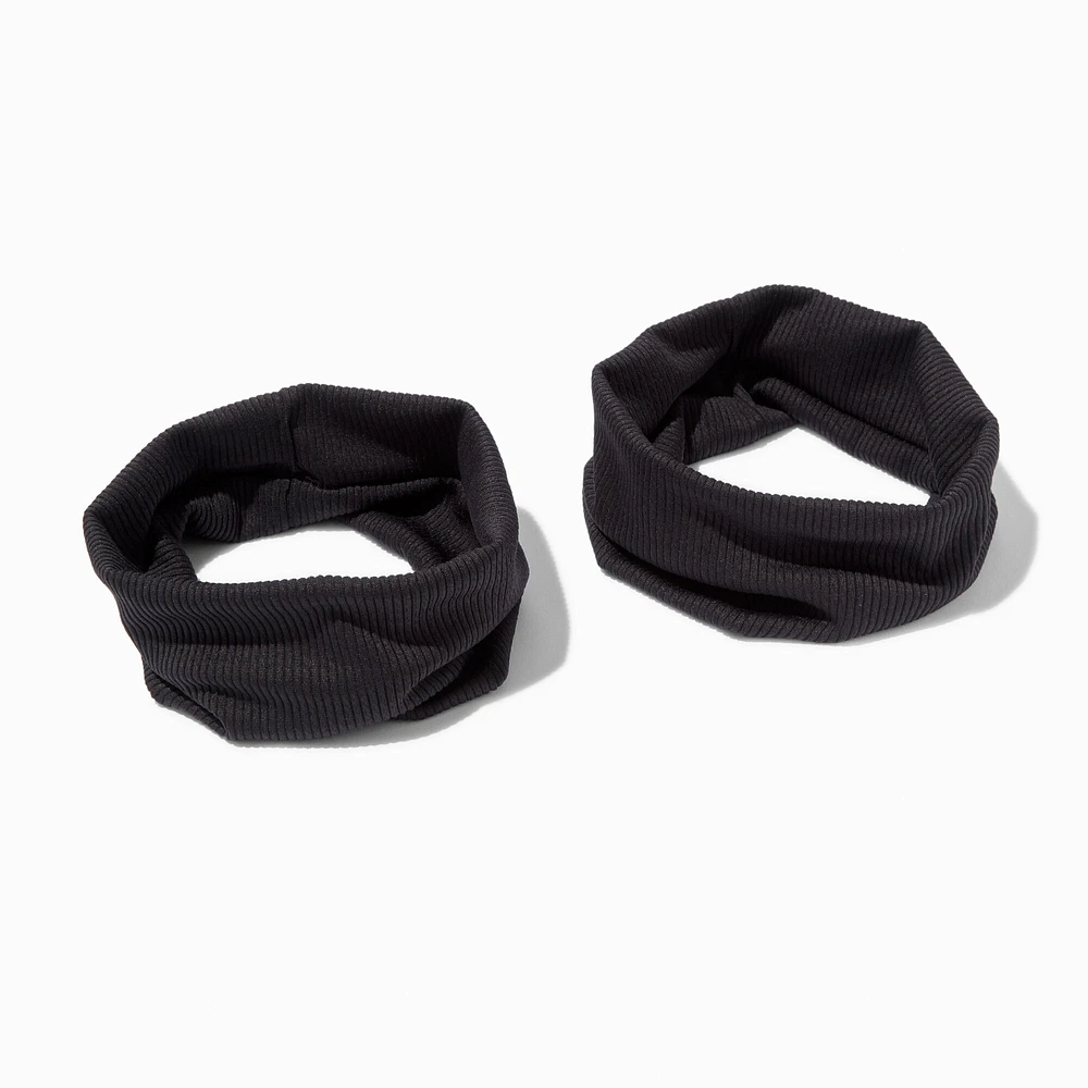 Black Headwraps - 2 Pack