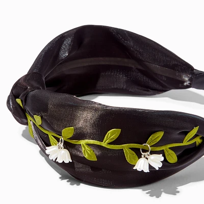 Vine & Flower Dangle Knotted Headband