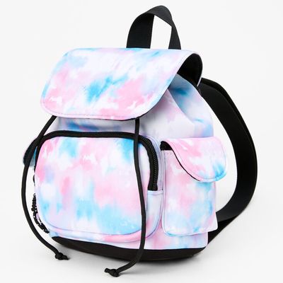 Tie Dye Mini Neoprene Backpack - Pink/Blue