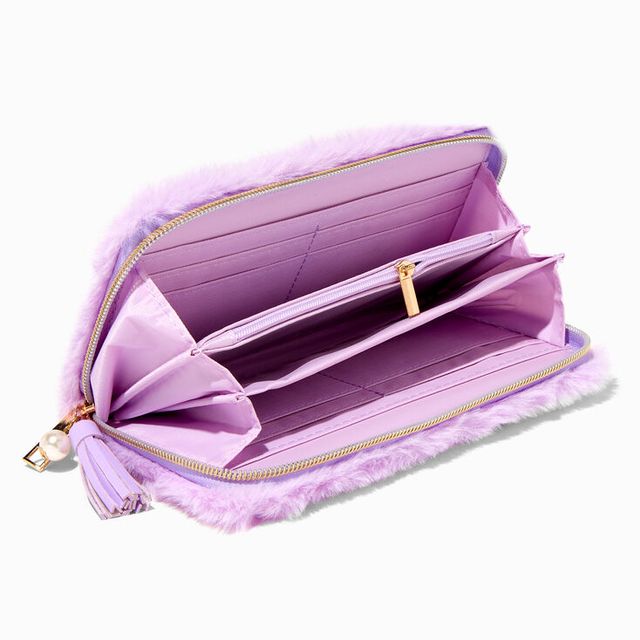 Claire's Golden Crown Trifold Wallet