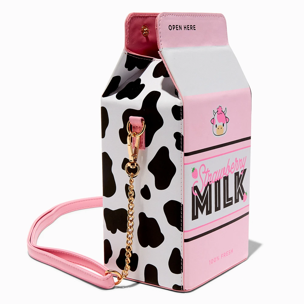 Strawberry Milk Carton Crossbody Bag