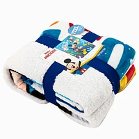Disney Mickey Mouse Oversized Silk Touch Sherpa Throw Blanket