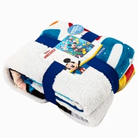 Disney Mickey Mouse Oversized Silk Touch Sherpa Throw Blanket (ds)