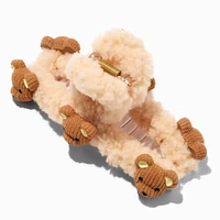 Sherpa Teddy Bear Hair Claw