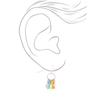 1" Rainbow Keys Drop Earrings