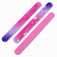 Star & Holographic Nail File Set - 3 Pack