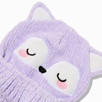 Claire's Club Lilac Fox Beanie