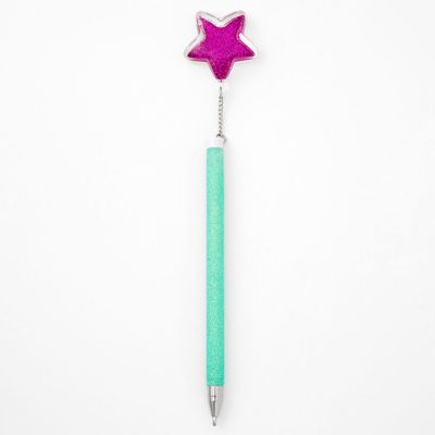 Glitter Star Top Pen - Purple