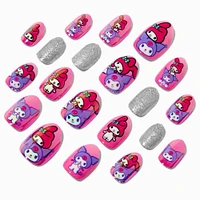 Sanrio® Claire's Exclusive My Melody® & Kuromi® Stiletto Press On Faux Nail Set - 20 Pack